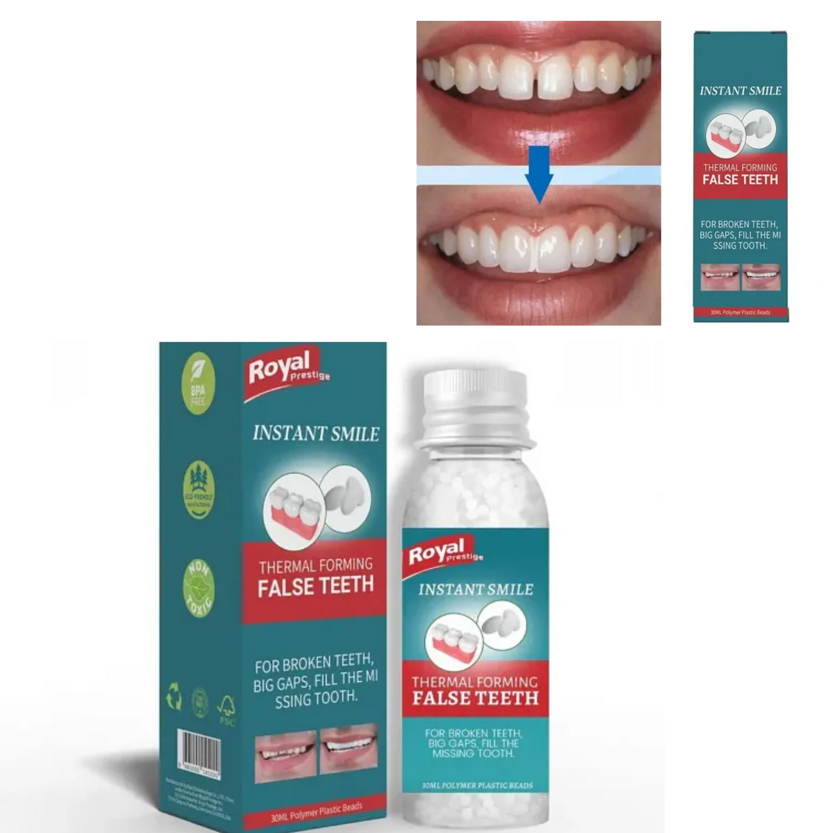 Frasco dientes temporales