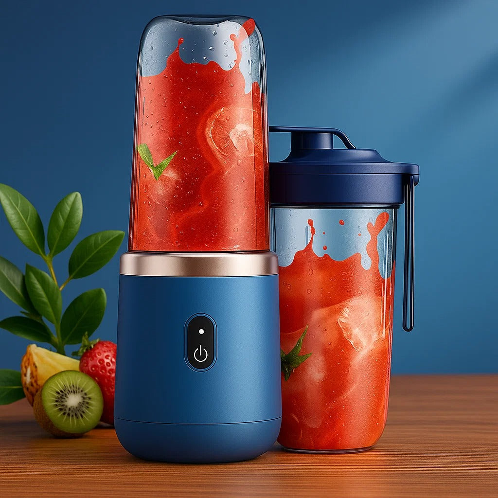 Mini batidora portátil con 2 vasos