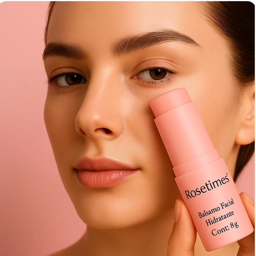 Aplicación del bálsamo facial en stick