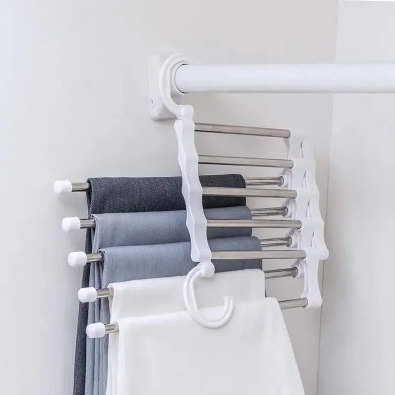 Perchero multi percha en uso