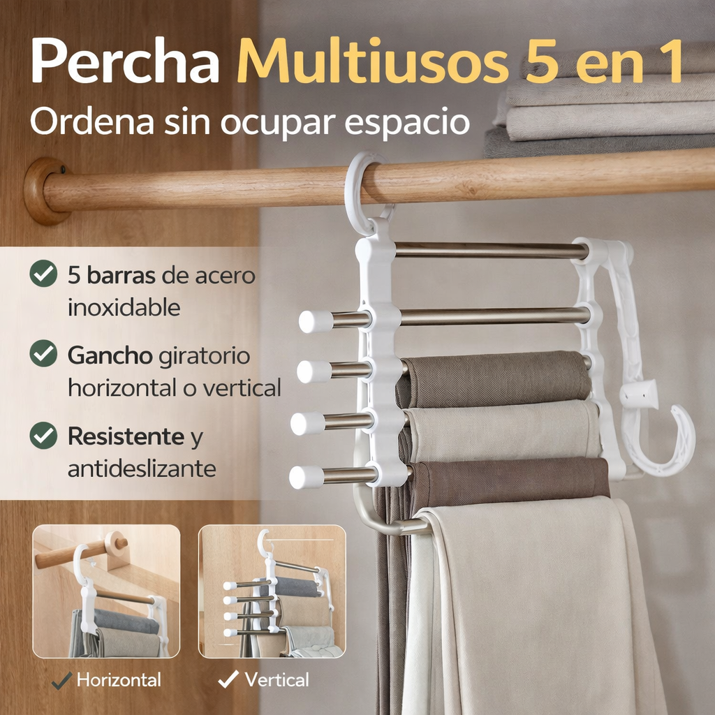 Perchero mágico 5 en 1 organizador de clóset