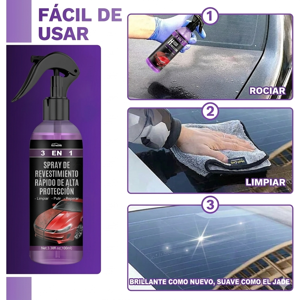 Esponja anti-empañante para vidrios del auto