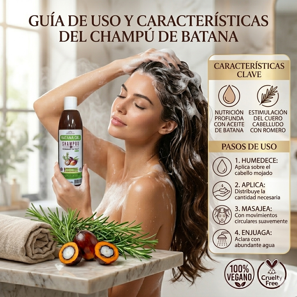 Shampoo de batana para el cuidado del cabello