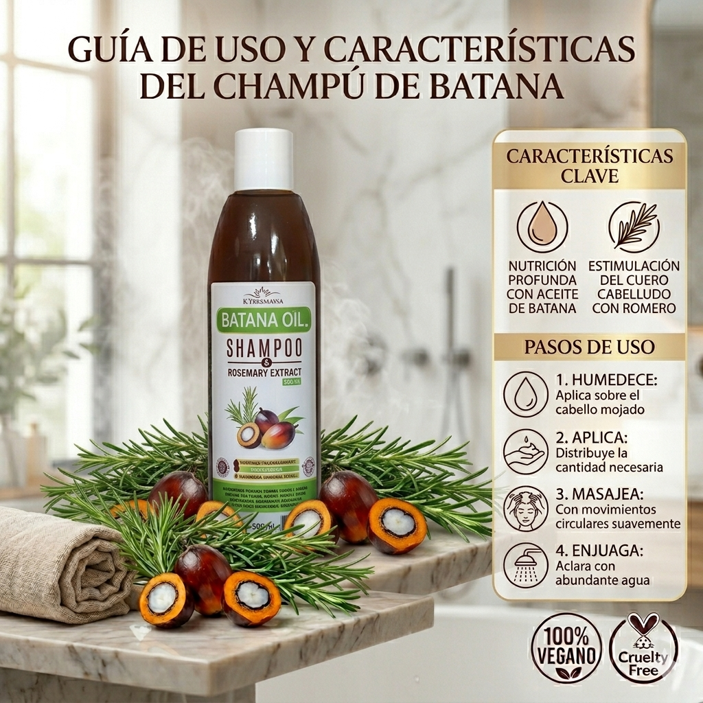 Shampoo de batana con extracto de romero